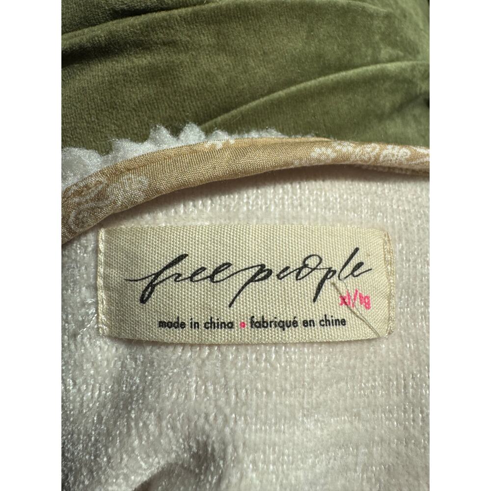 Free People Cuddle Up Sherpa Poncho Vest XL LG Ivory Oversized OB2134611 - Picture 2 of 12